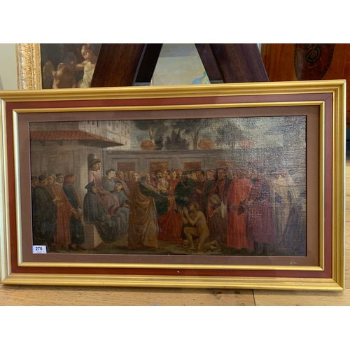 276 - Property of a GentlemanItalian18th Century, in the 15th Century styleA religious scene with priests ... 