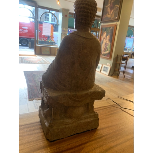 77 - Property of a deceased gentlemanGandhara2nd/3rd CenturyBuddha seated in the teaching position. Seate... 