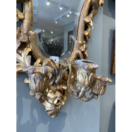 4 - 19th centuryA pair of giltwood girandolesDimensions:26.75 in. (H) x 16.5 (W)... 