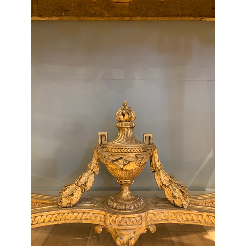 5 - Property of a GentlemanJacob BrothersA Louis XVI giltwood and marble-top console tableWith ornate fo... 