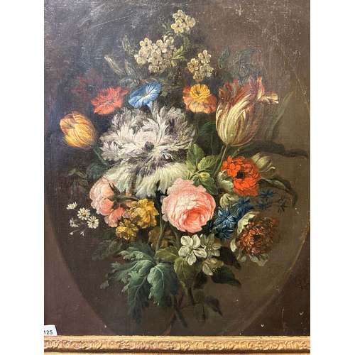 125 - Property of a GentlemanDutch SchoolLate 17th CenturyStill Life with FlowersDimensions:(Canvas) 21 in... 