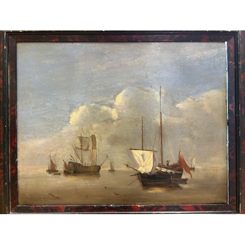 176 - Property of a GentlemanDutch18th CenturyA Stormy Naval Battle SceneOil on canvasDimensions:(Canvas) ... 