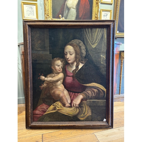 182 - Property of a GentlemanItalian17th CenturyThe Virgin Mary and Jesus ChristOil on canvas Dimensions:(... 