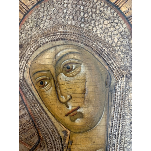 195 - Property of a GentlemanRussianLate 18th/Early 19th CenturyMadonna of the three handsOil on panelDime... 