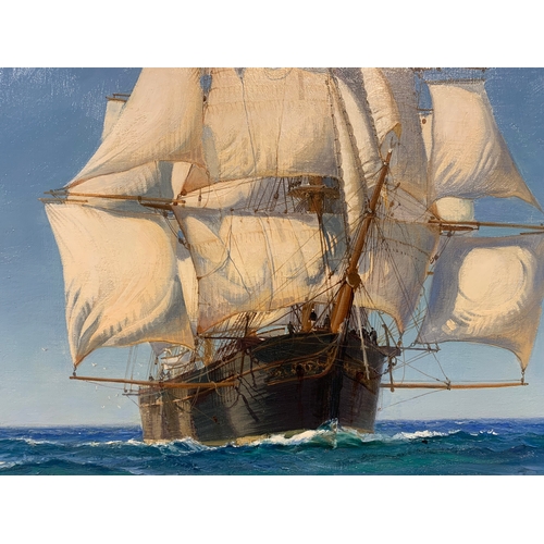 207 - Property of a LadyMontague Dawson RSMA FRSA (1890 - 1973)The Boston Windjammer 'Lightning'Oil on can... 