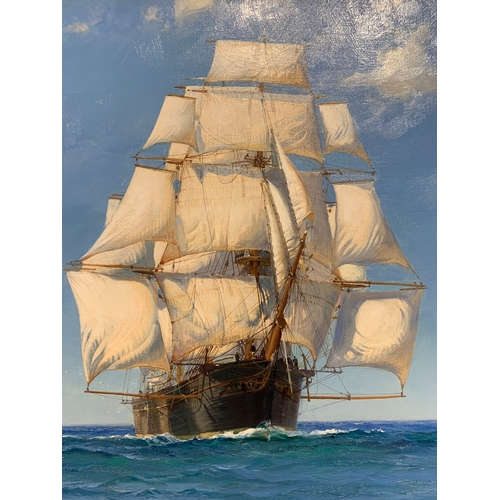 207 - Property of a LadyMontague Dawson RSMA FRSA (1890 - 1973)The Boston Windjammer 'Lightning'Oil on can... 