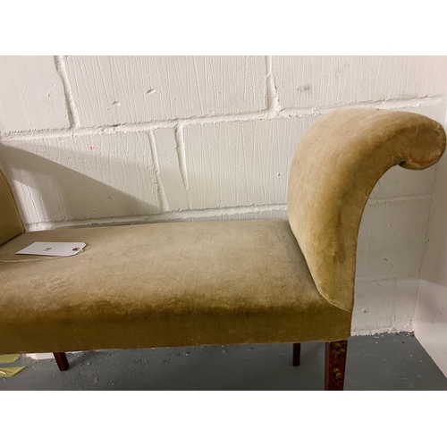 49 - To be sold without reserveProperty of a GentlemanEdwardian A window seat, upholstered in taupe ... 