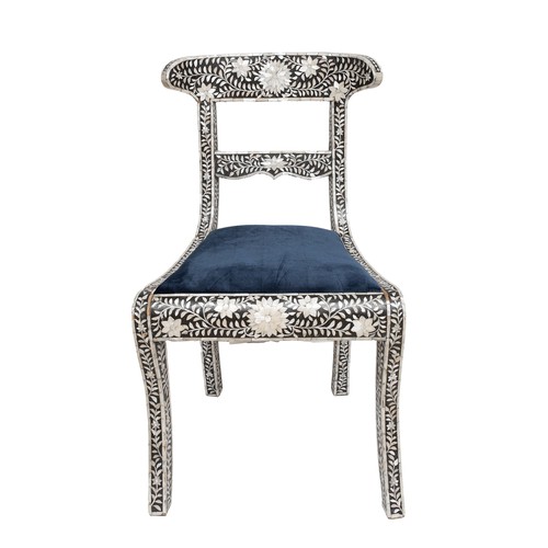 13 - To be sold without reserveProperty of a Gentleman20th CenturyA pair of mother of pearl inlay chairsW... 