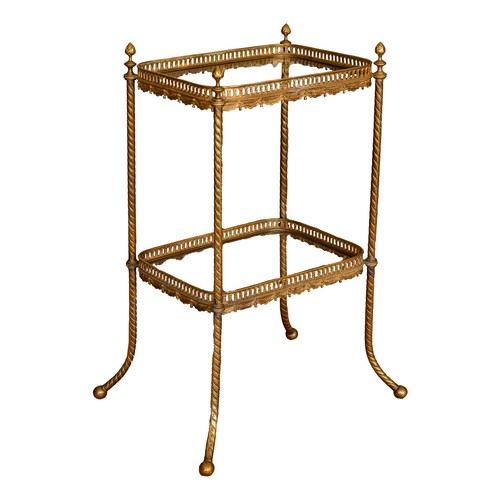 17 - To be sold without reserveProperty of a Lady20th CenturyA cast metal occasional table, with pierced ... 