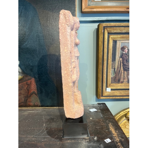 80 - Property of a deceased gentlemanCentral Indian10th - 13th CenturyA red stone carving of a female dei... 