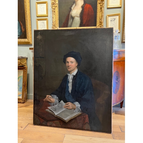 142 - Property of a gentleman of ChelseaGabriel Mathias (1719 - 1804)A portrait of a surgeon seated with a... 