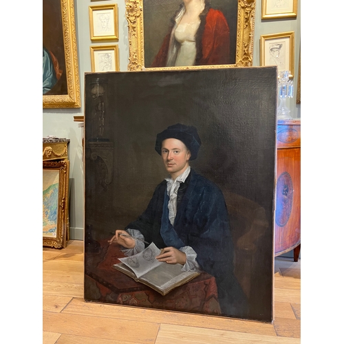 142 - Property of a gentleman of ChelseaGabriel Mathias (1719 - 1804)A portrait of a surgeon seated with a... 