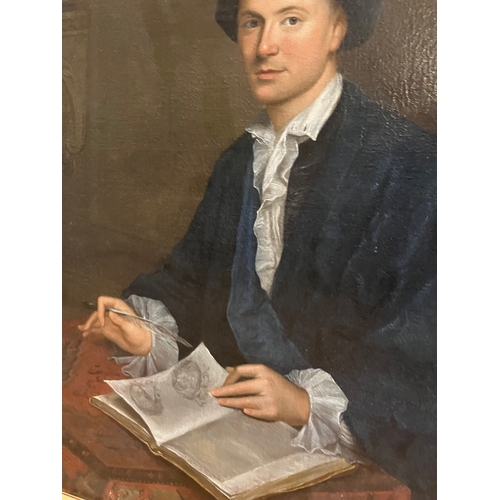 142 - Property of a gentleman of ChelseaGabriel Mathias (1719 - 1804)A portrait of a surgeon seated with a... 