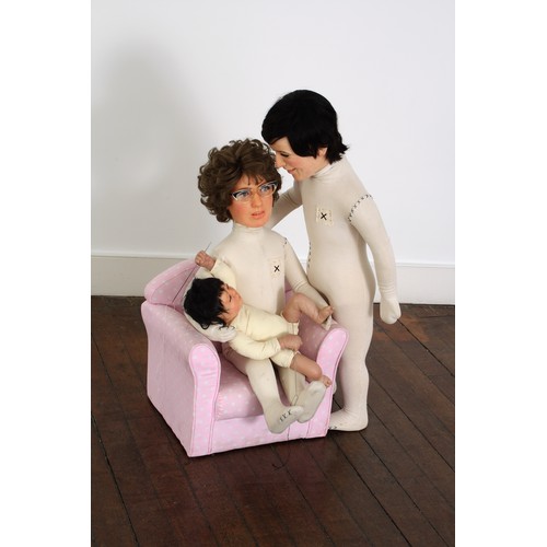 19 - Wendy Mayer (b. 1975)Gold Watch (2012)Wax, acrylic eyes, wigs, mannequins, chair, needles, gold watc... 