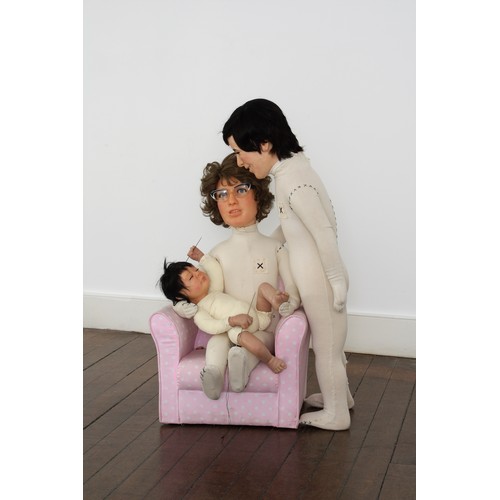 19 - Wendy Mayer (b. 1975)Gold Watch (2012)Wax, acrylic eyes, wigs, mannequins, chair, needles, gold watc... 