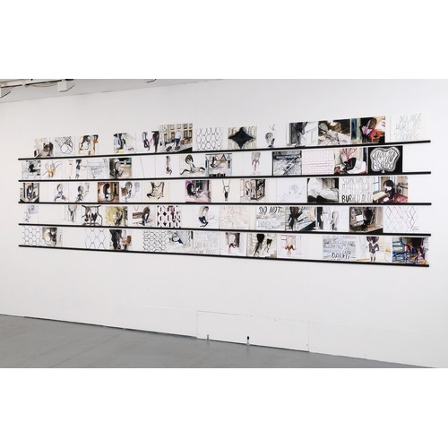 23 - Emma Talbot (b. 1969)Pictures From My Heart (2009-2010)Installation of 66 drawings, watercolour and ... 