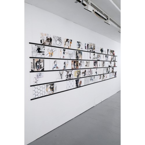 23 - Emma Talbot (b. 1969)Pictures From My Heart (2009-2010)Installation of 66 drawings, watercolour and ... 