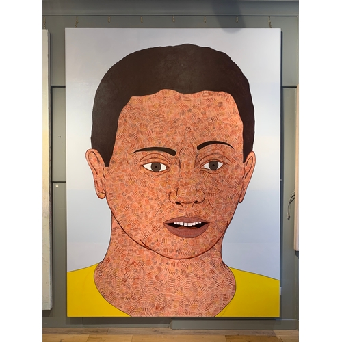 63 - Richard Reynolds (b. 1967)Large Head (2) (1996)Acrylic on canvasTo be sold without reserveProperty o... 