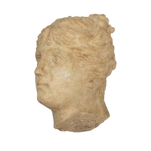 142 - Roman (?)1st Century ADA marble head of a ladyProperty of an academic collectorDimensions... 