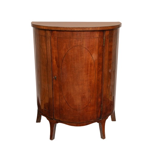 199 - English, c. 1790A mahogany Sheraton period D-front commodeProperty of a gentlemanDimensions:37 in. (... 