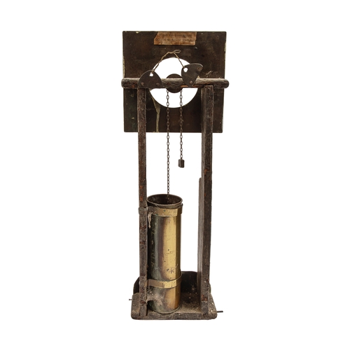 244 - Water clockWith inscription on lower brass plate: 