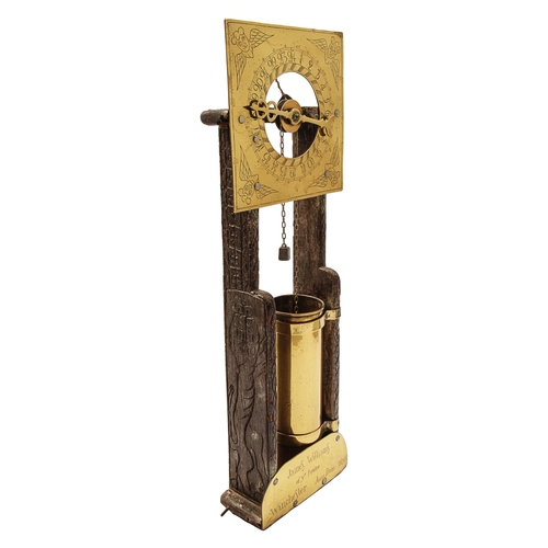 244 - Water clockWith inscription on lower brass plate: 