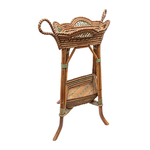 271 - To be sold without reserveProperty of a Gentleman CollectorEarly 20th CenturyA rattan basket tableDi... 