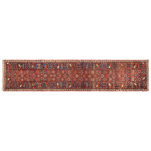 303 - Circa 1900-1920A long runner with floral and geometric designsDimensions:197 in. (L) x 45.5 in. (W)... 