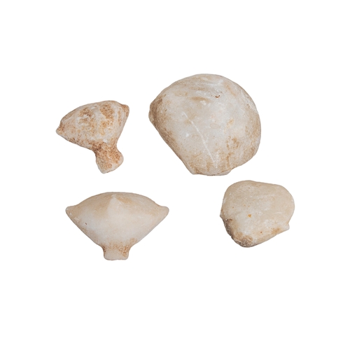 309 - Early Cycladic Period (c. 2800 - c. 2300 BC)A group of four Cycladic fragmentsProperty of a gentlema... 