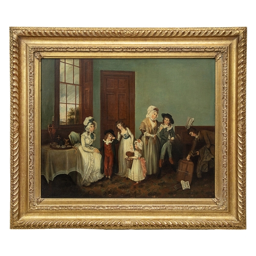 364 - English School, 18th CenturyA family conversation pieceDimensions:(Frame) 30.5 in. (H) x 35.5 in. (W... 