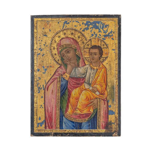 368 - Venetian-Cretan SchoolLate Byzantine or laterThe Mother of GodOil and tempera on panelProperty of a ... 