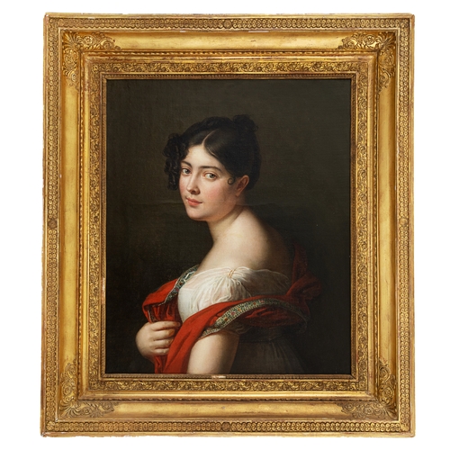 372 - EuropeanEarly 19th CenturyA portrait of a LadyOil on canvas Property of a GentlemanProvenance: ... 