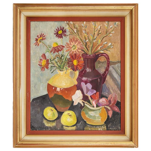 403 - Property of a GentlemanBrita Nordencreutz (Swedish, 1899 - 1982)Still life with flowers, 1943Oil on ... 