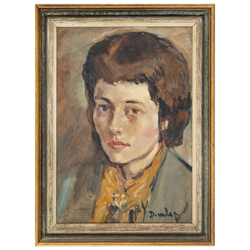 407 - Ronald Ossory Dunlop (1894 - 1973)A Portrait of ShirleyOil on canvasSigned, lower right: 