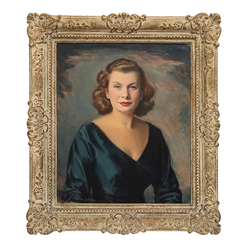 408 - Cowan Dobson (1894 - 1980)A portrait of a ladyOil on canvasSigned, lower leftProvenance: By descent ... 