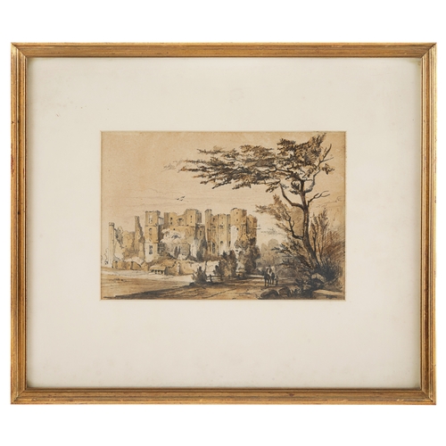 414 - Late 18th centuryA Ruined Castle, possibly Kenilworth CastleWatercolour on paperProperty of a N... 