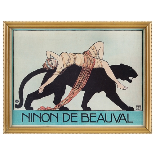 444 - Theodor Zasche (1862- 1922)Ninon de BeauvalAn original printProperty of a NoblemanDimensions:(Paper)... 