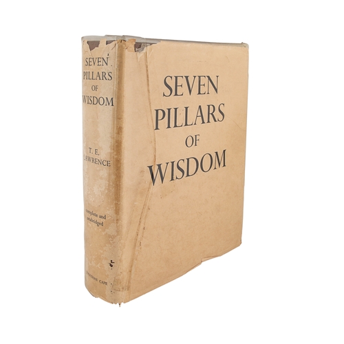 512 - T. E. Lawrence (1888 - 1935)Seven Pillars of WisdomFirst editionComplete and unabridgedWith dust jac... 