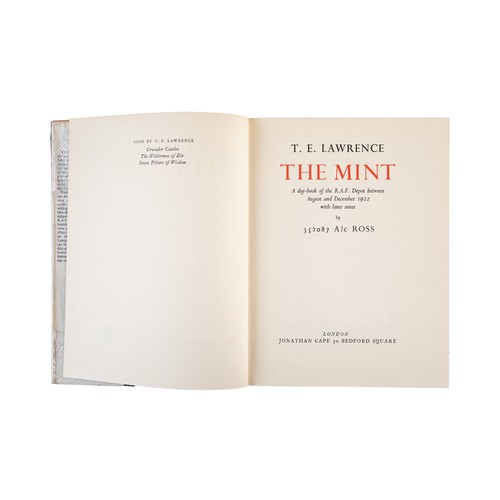 519 - T. E. Lawrence (1888 - 1935)The MintFirst EditionWith dust jacketProperty of an academic collector... 