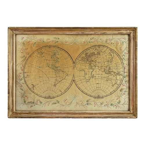 549 - 18th/19th CenturyA needlework map of the world