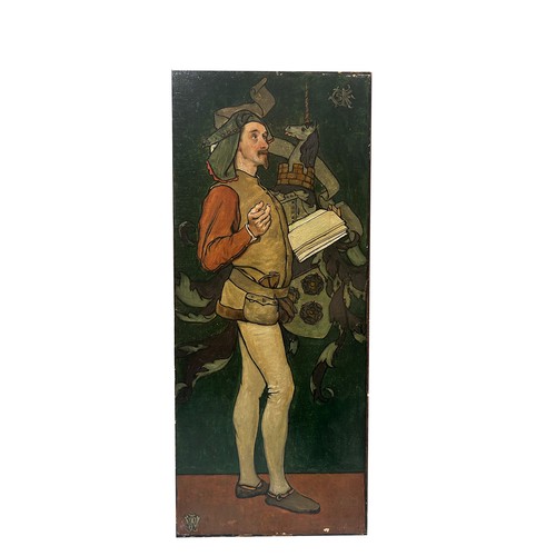 551 - Property of a GentlemanVictorianGothic RevivalA portrait of a gentleman in courtly costumeOil on pan... 