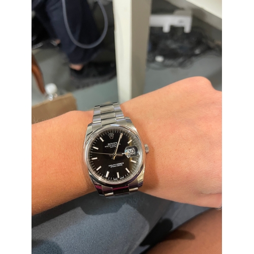 134 - RolexAn Oyster Perpetual Day-Date men's stainless steel wristwatchIn the original Rolex box with pap... 