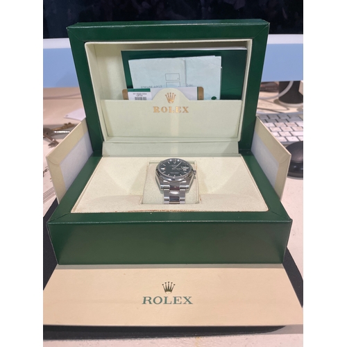 134 - RolexAn Oyster Perpetual Day-Date men's stainless steel wristwatchIn the original Rolex box with pap... 