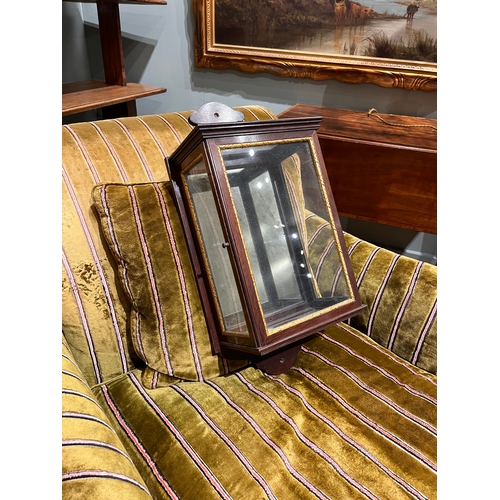 240 - NO RESERVE: A pair of mahogany boxes with mirrors for candles, to be wall mountedProperty of a Gentl... 