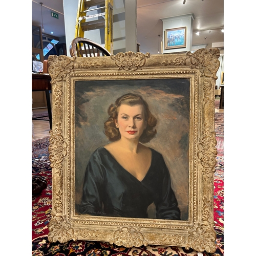 408 - Cowan Dobson (1894 - 1980)A portrait of a ladyOil on canvasSigned, lower leftProvenance: By descent ... 