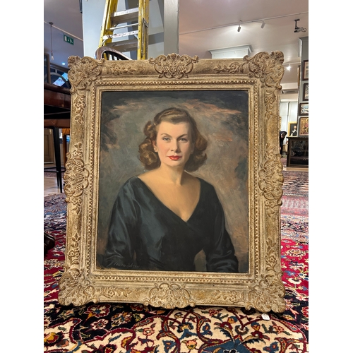 408 - Cowan Dobson (1894 - 1980)A portrait of a ladyOil on canvasSigned, lower leftProvenance: By descent ... 