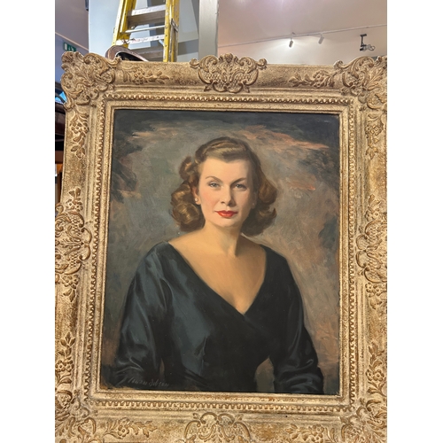 408 - Cowan Dobson (1894 - 1980)A portrait of a ladyOil on canvasSigned, lower leftProvenance: By descent ... 