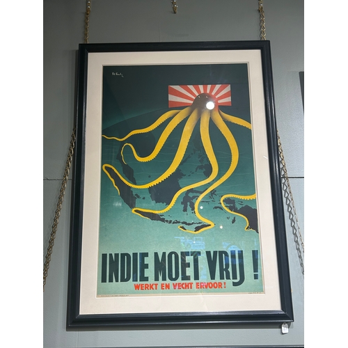 451 - Property of a GentlemanPatrick Cokayne Keely (d.1970)'Indie Moet Vrij!', 1944Colour lithograph on pa... 