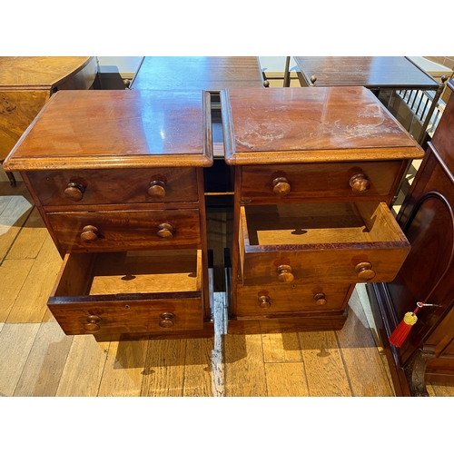 227 - A pair of mahogany bedside chest of drawersProperty of a GentlemanDimensions:34 in. (H) x 33 in. (W)... 