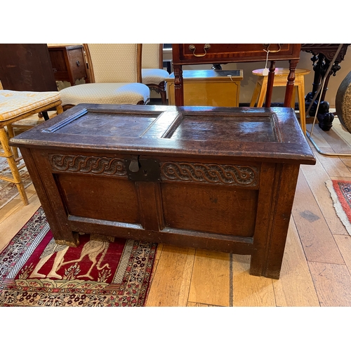 264 - Property of a Gentleman CollectorLate 17th/Early 18th CenturyA small oak cofferDimensions:18 in. (H)... 